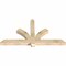 Ekena Millwork Redmond Rough Sawn Timber Gable Bracket, Douglas Fir, 60"W x 32"H x 4"D x 4"F, 13/12 Pitch GBW060X32X0404RED00RDF - alternate 3